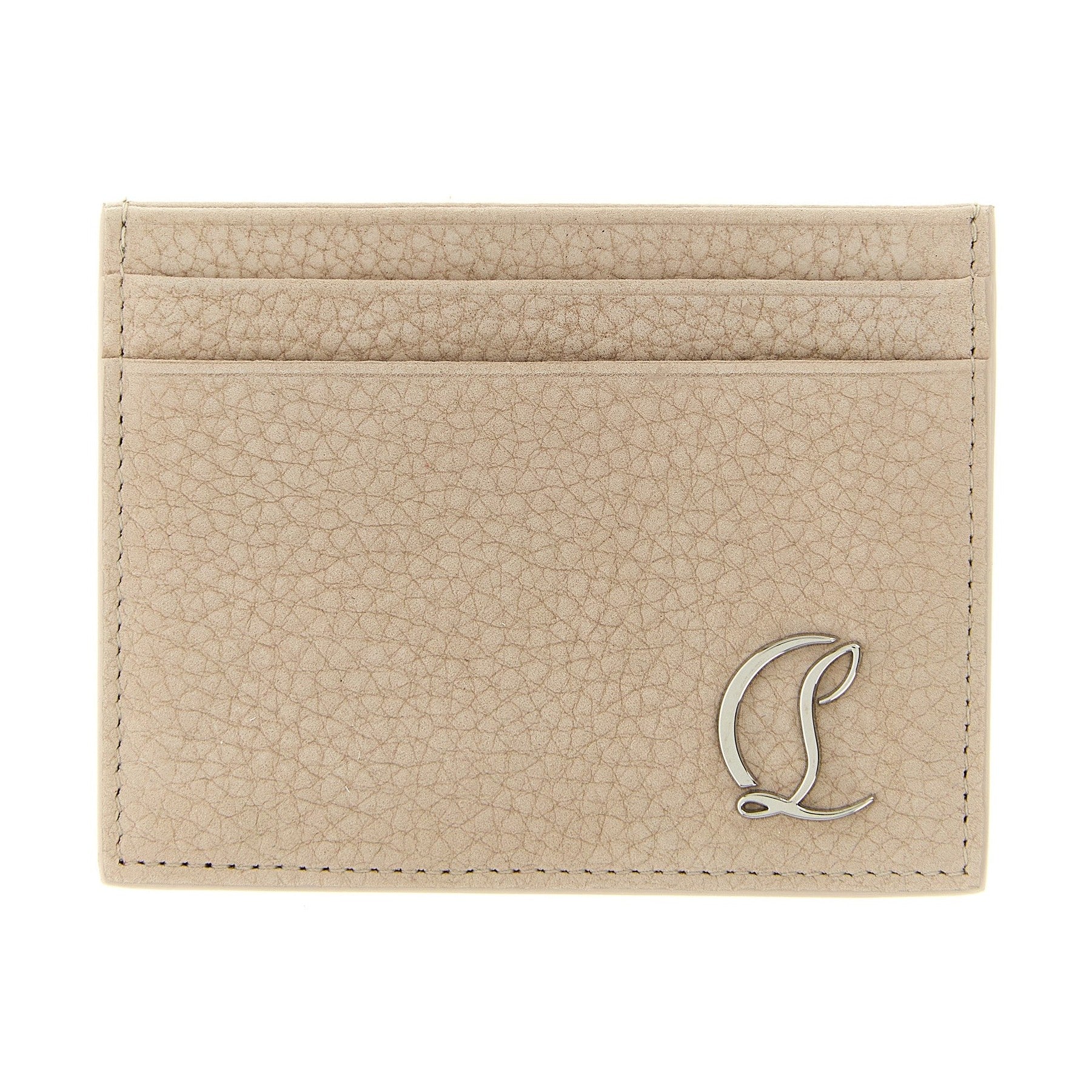 Christian Louboutin Beige Calfskin Cardholder