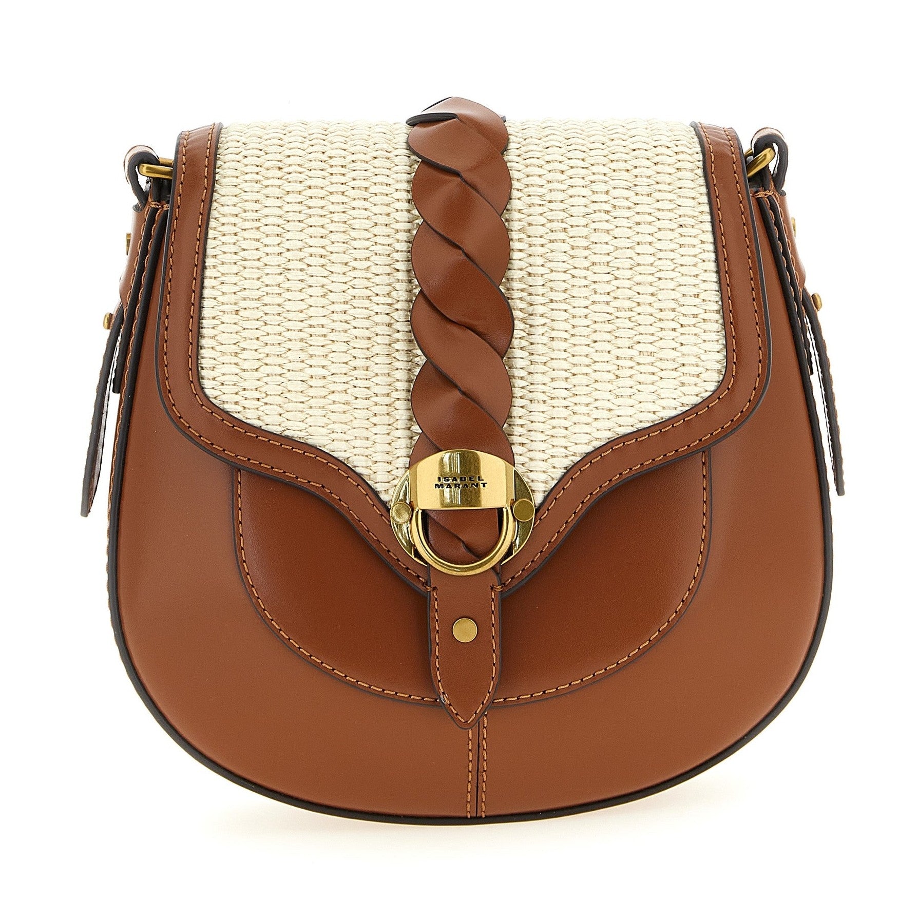 Isabel Marant Brown Calfskin Crossbody Bag