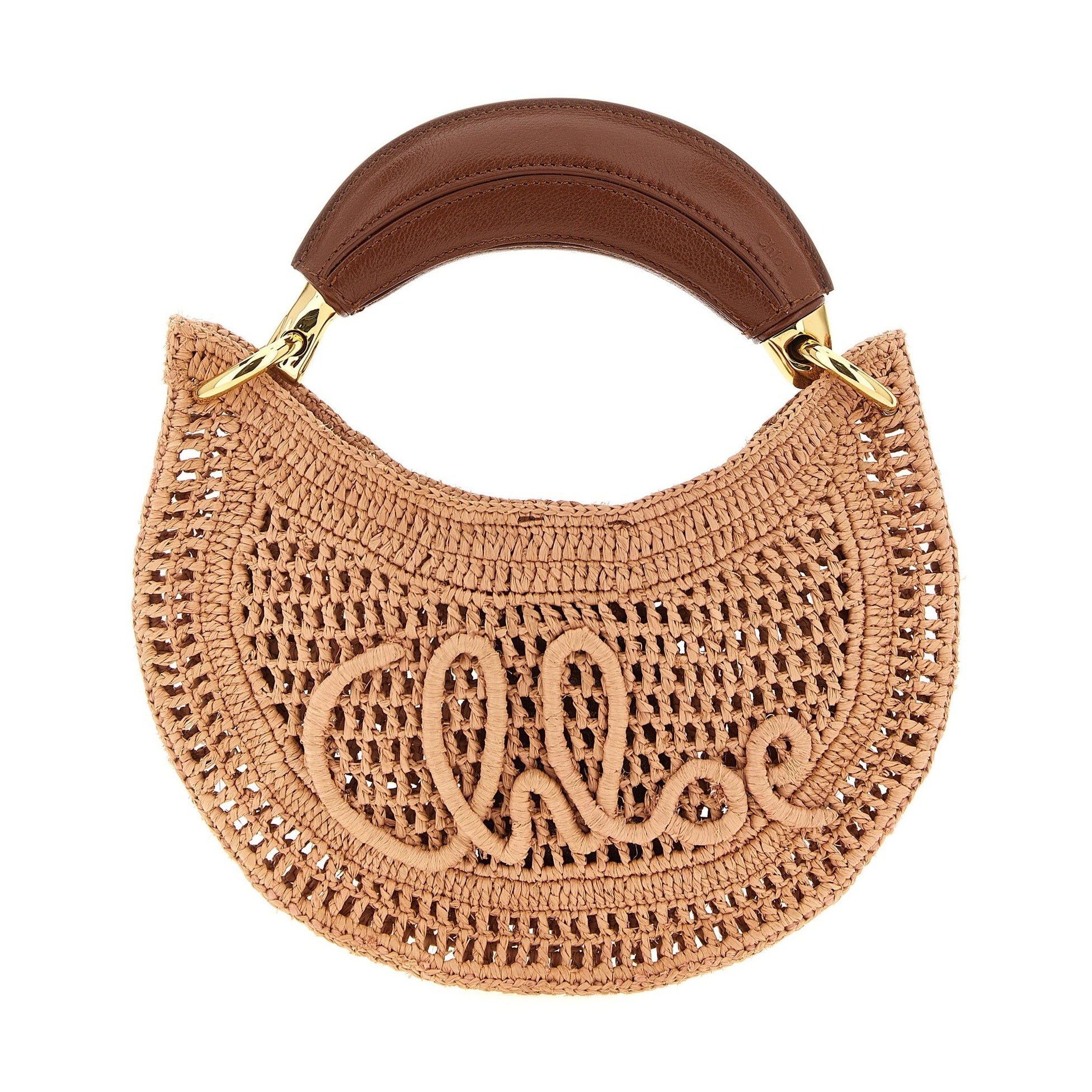 Chloé Multicolor Raffia Handbag