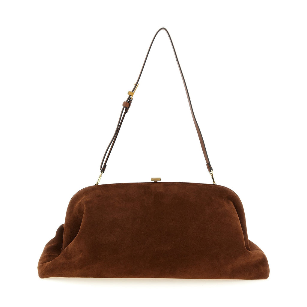 Alberta Ferretti Brown Leather Clutch Bag