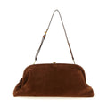 Alberta Ferretti Brown Leather Clutch Bag