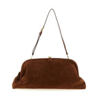 Alberta Ferretti Brown Leather Clutch Bag