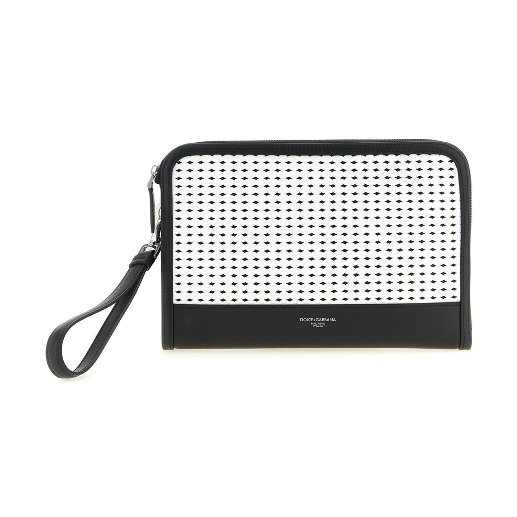 Dolce & Gabbana Bicolor Calfskin Clutch Bag