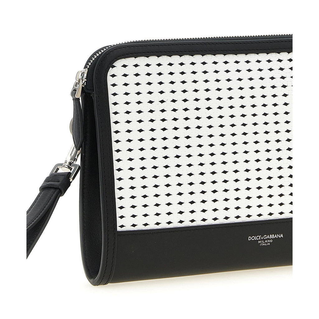 Dolce & Gabbana Bicolor Calfskin Clutch Bag