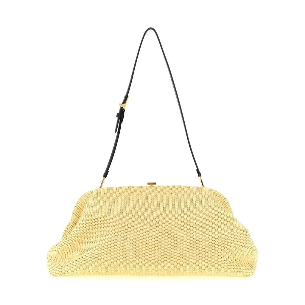 Alberta Ferretti Beige Viscose Clutch Bag