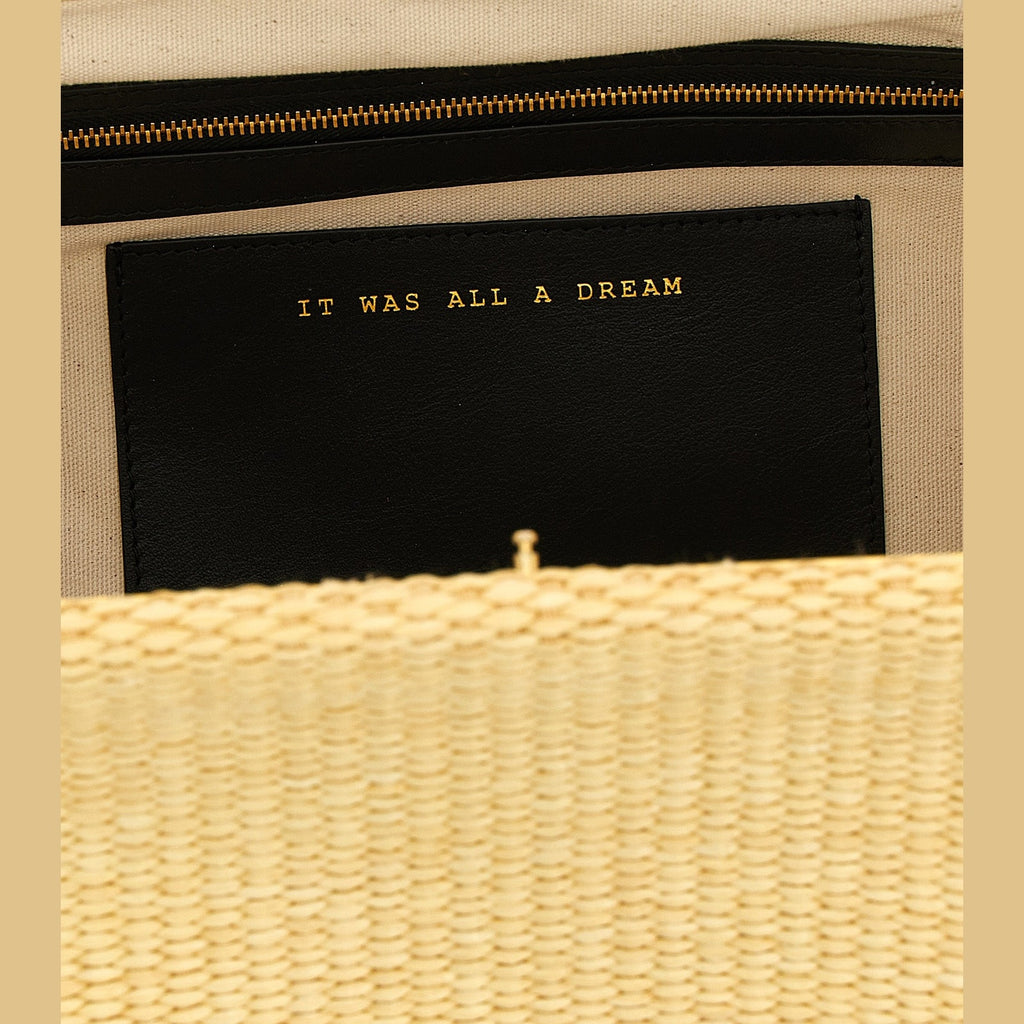 Alberta Ferretti Beige Viscose Clutch Bag