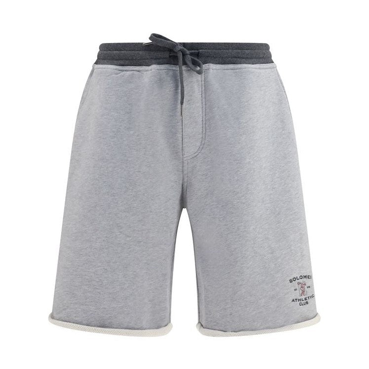 Brunello Cucinelli Gray Cotton Bermuda Shorts