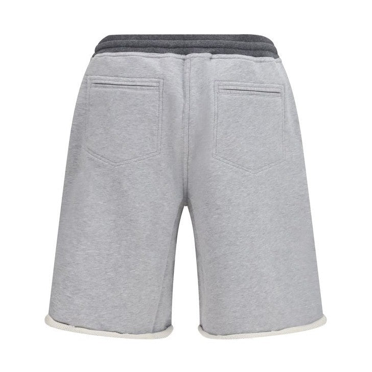 Brunello Cucinelli Gray Cotton Bermuda Shorts