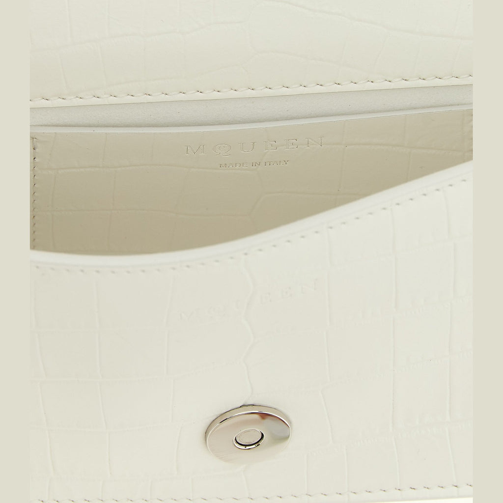 Alexander McQueen White Calfskin Shoulder Bag