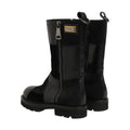 Dolce & Gabbana Black Patchwork Leather Mid Calf Boots Shoes