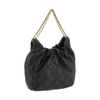 Tory Burch Black Calf Leather Bos Taurus Shoulder Bag