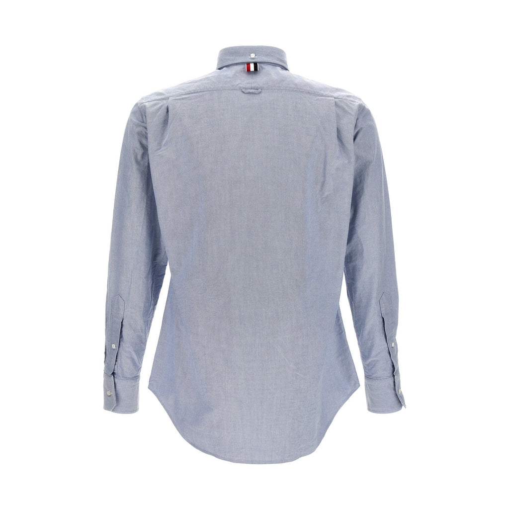 Thom Browne Blue Cotton Blouse