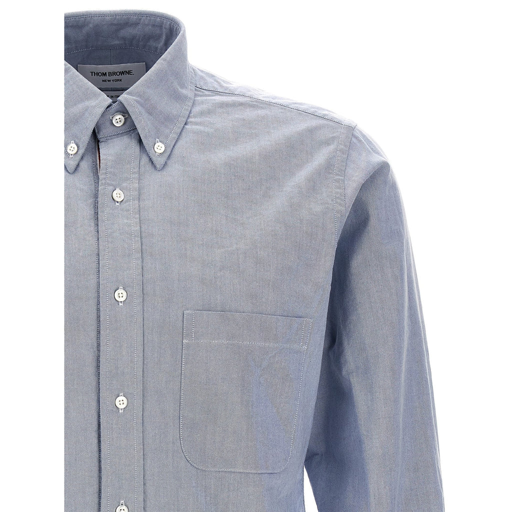 Thom Browne Blue Cotton Blouse