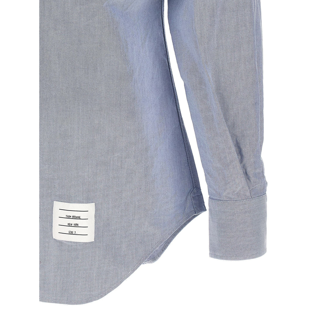 Thom Browne Blue Cotton Blouse