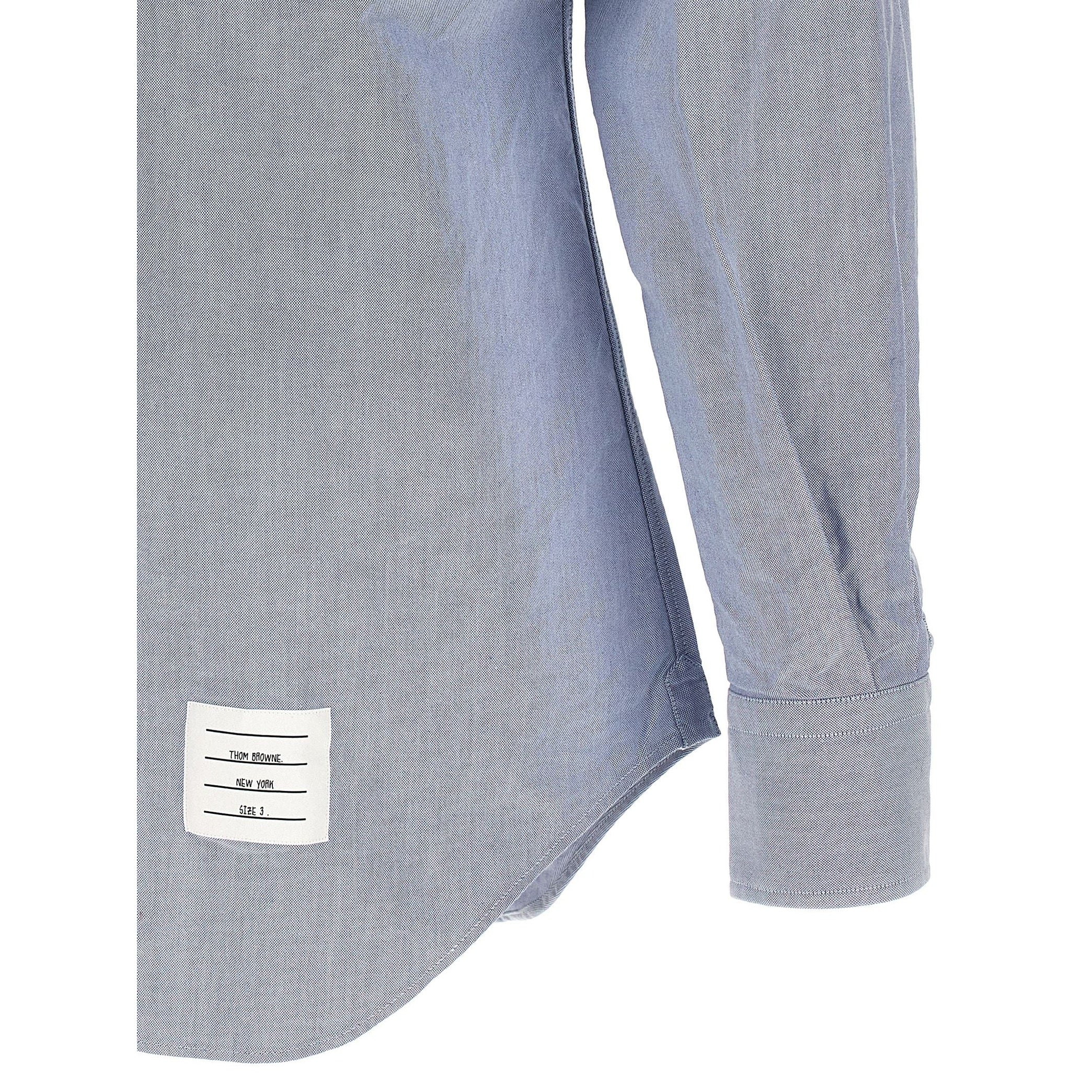 Thom Browne Blue Cotton Blouse