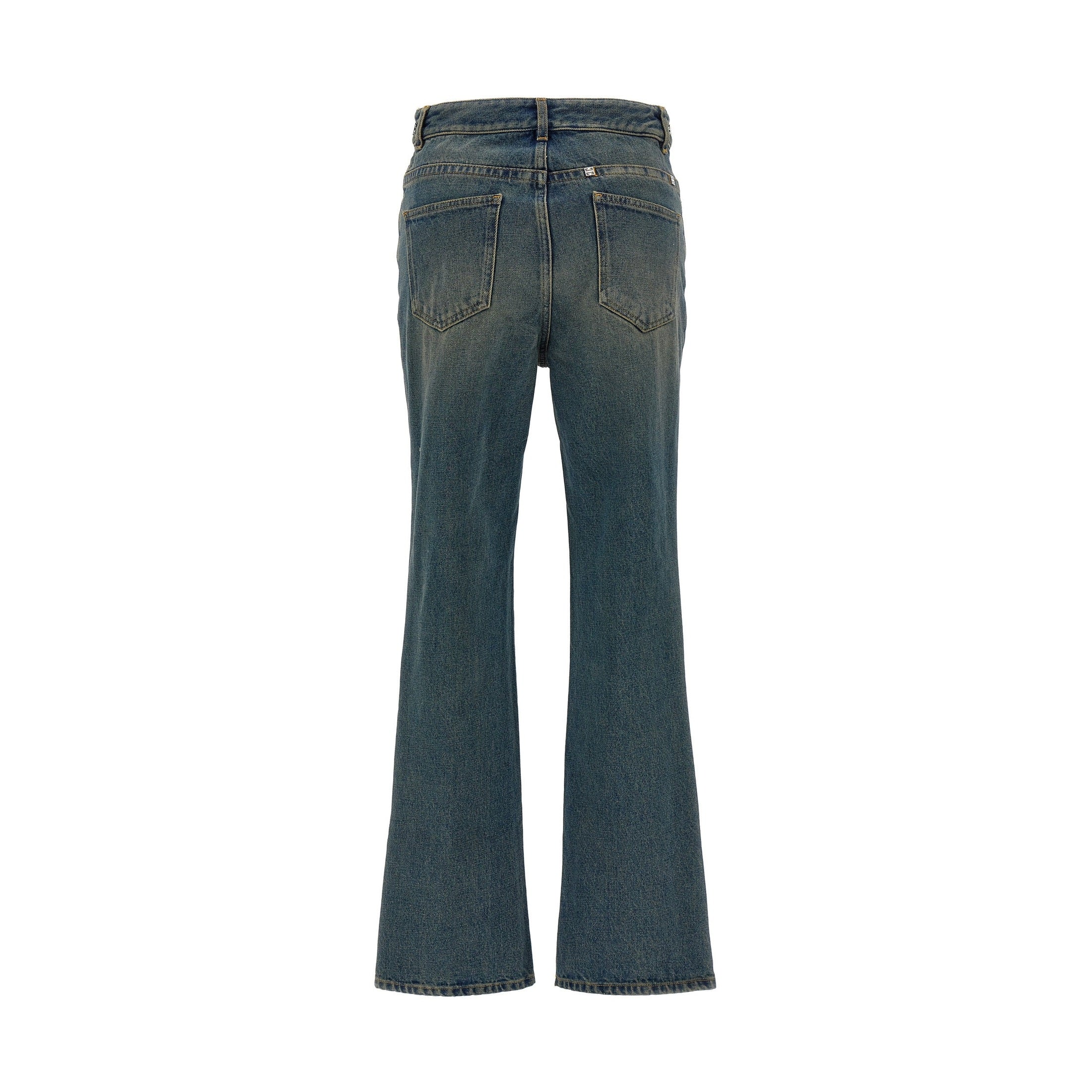 Givenchy Blue Cotton Bootcut Jeans