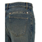 Givenchy Blue Cotton Bootcut Jeans