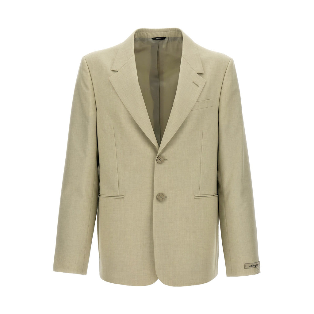 Fendi Beige Virgin Wool Blazer