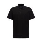 Givenchy Black Cotton Polo Shirt