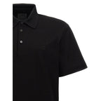 Givenchy Black Cotton Polo Shirt