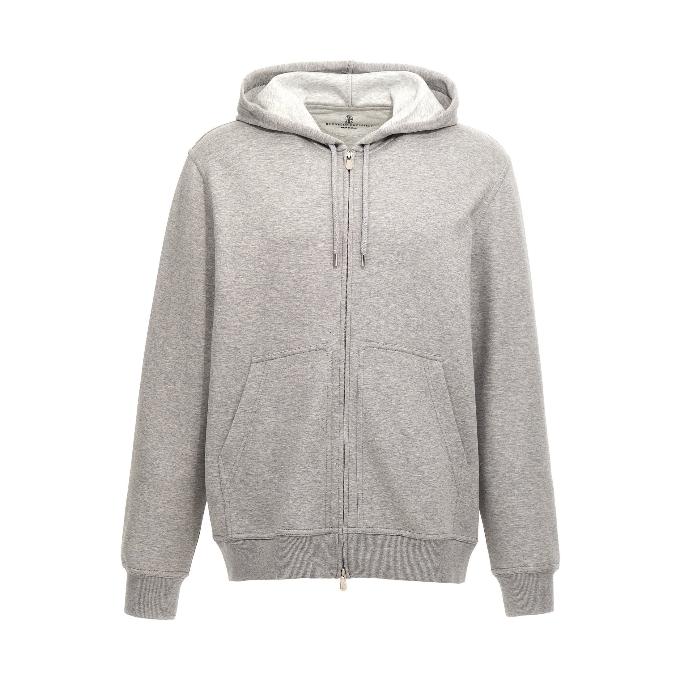 Brunello Cucinelli Gray Cotton Sweatshirt