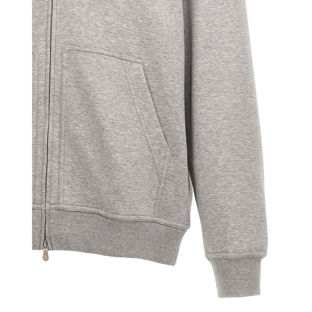 Brunello Cucinelli Gray Cotton Sweatshirt