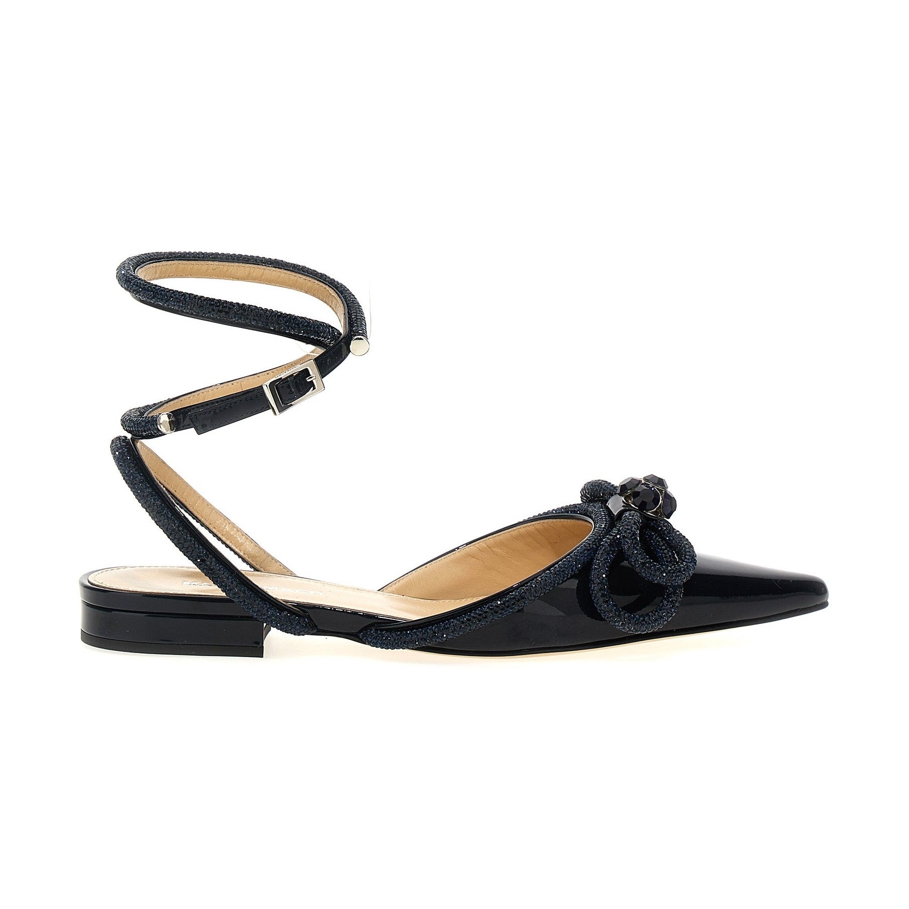 MACH & MACH Blue Calfskin Ballet Flats