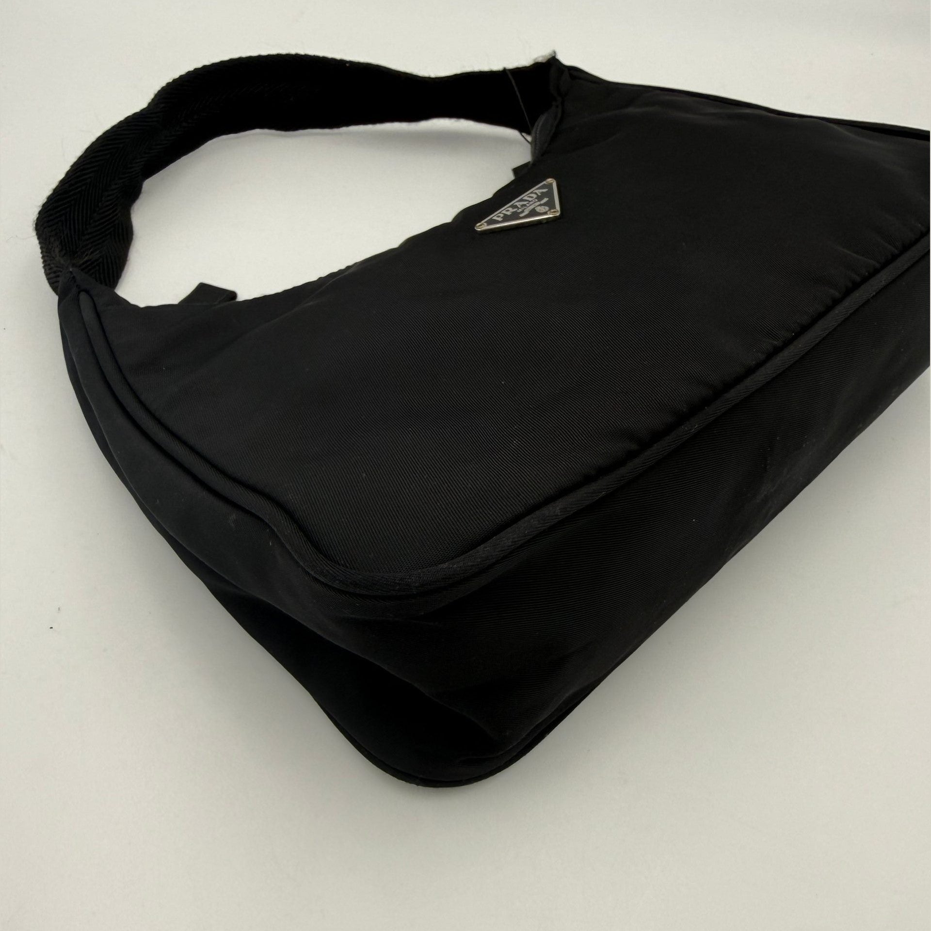 Prada Bicolor Nylon Handbag