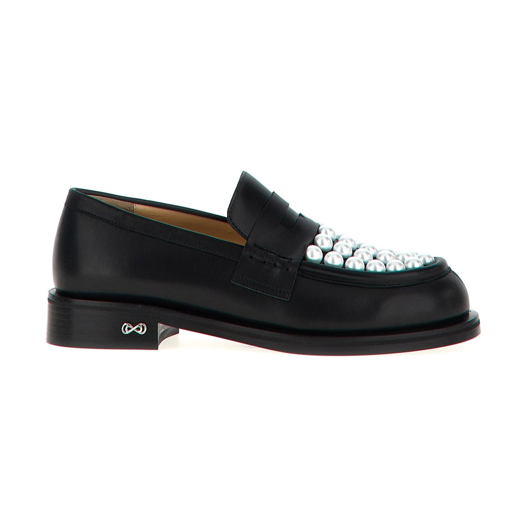 MACH & MACH Bicolor Calfskin Slip-On Loafers