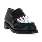 MACH & MACH Bicolor Calfskin Slip-On Loafers
