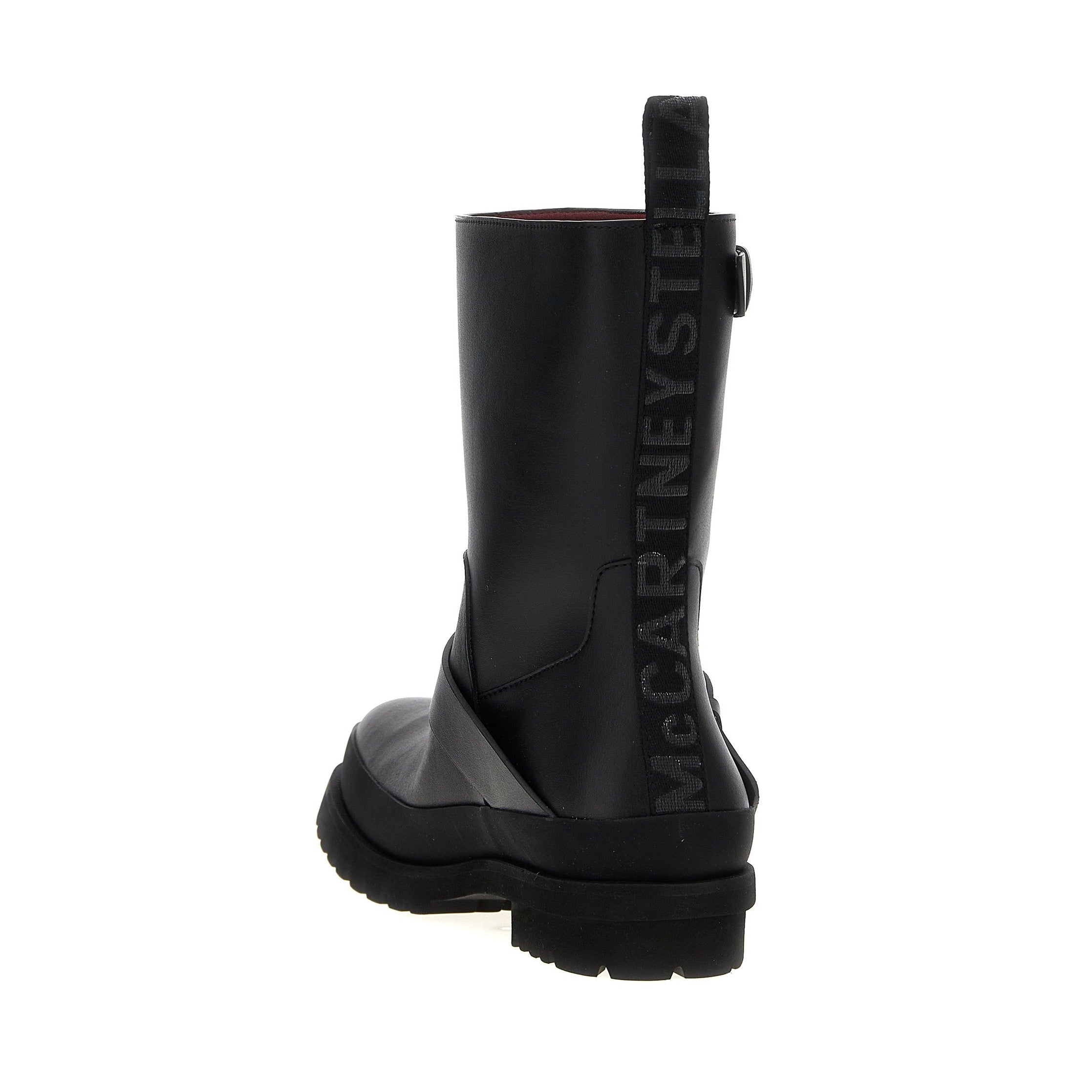 Stella McCartney Black Polyester Ankle Boots