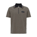 Balmain Bicolor Cotton Polo Shirt