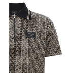 Balmain Bicolor Cotton Polo Shirt