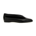Khaite Black Lamb Leather Ballet Flats