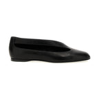 Khaite Black Lamb Leather Ballet Flats