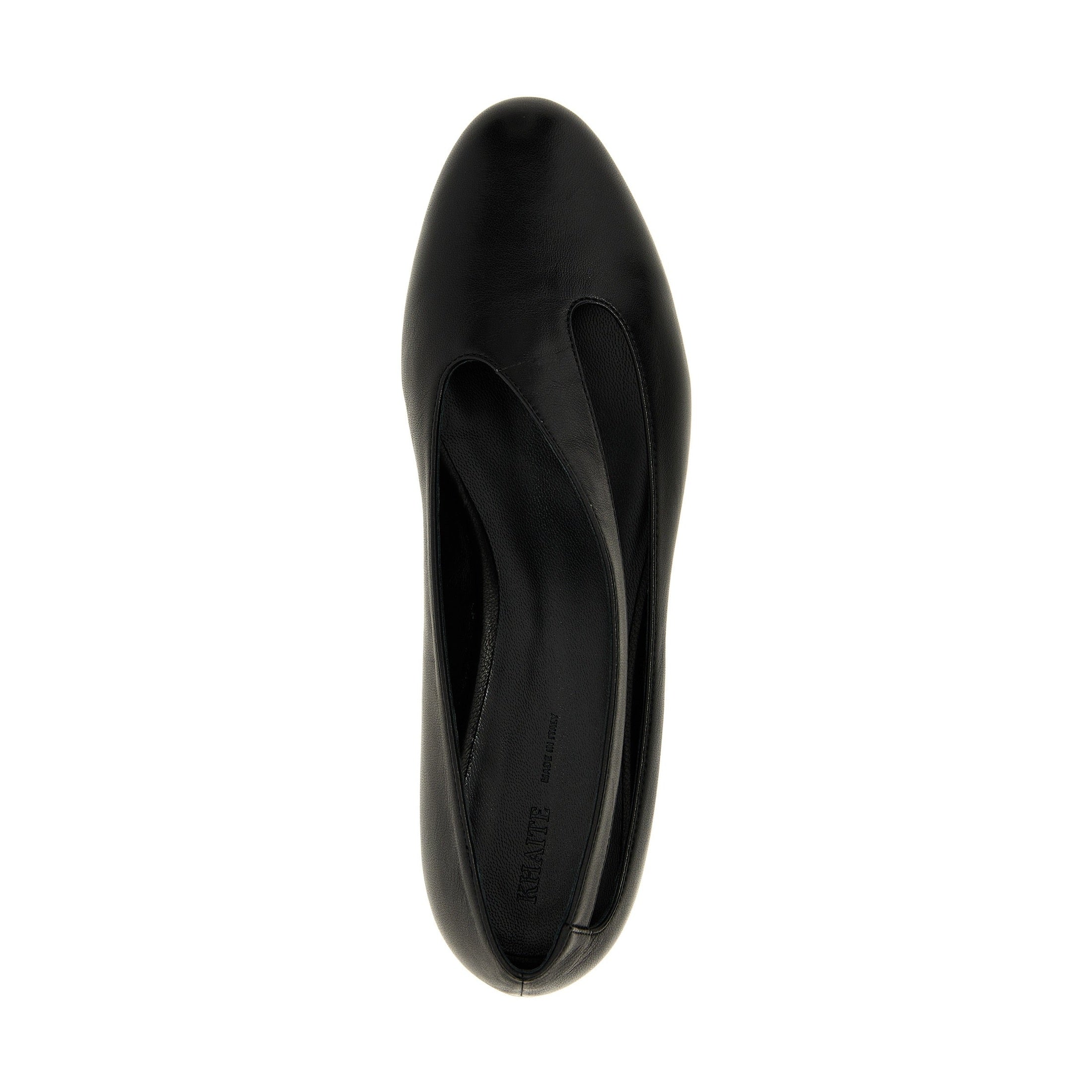 Khaite Black Lamb Leather Ballet Flats