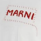 Marni White Cotton T-Shirt