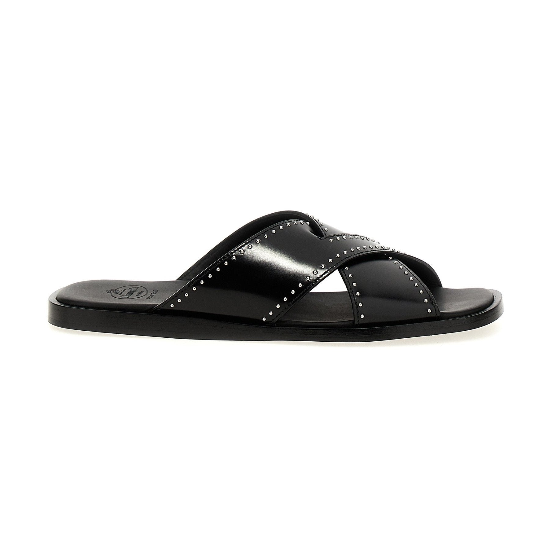 Church's Black Calf Leather Bos Taurus Slides