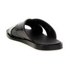 Church's Black Calf Leather Bos Taurus Slides