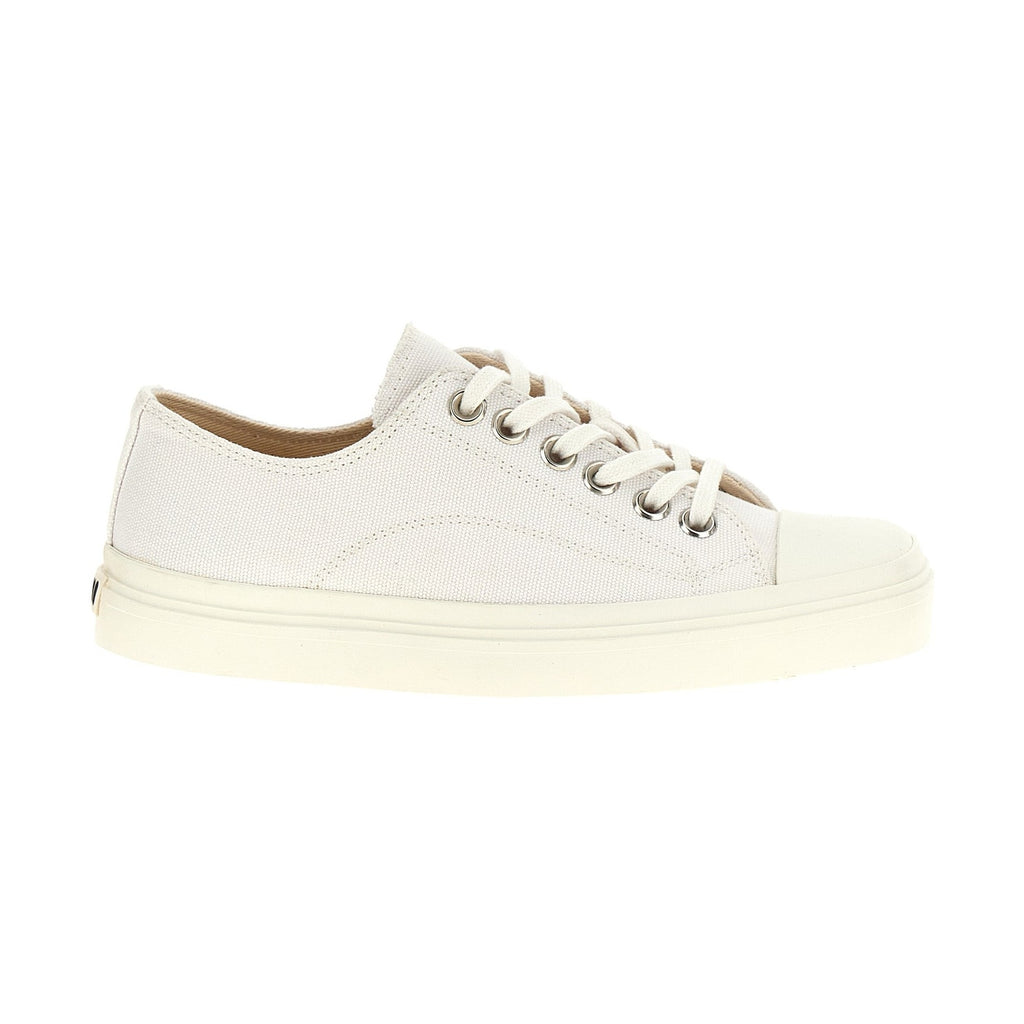 Moschino White Cotton Low Top Sneakers