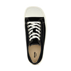 Moschino Black Cotton Low Top Sneakers