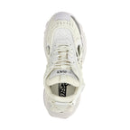 Versace White Calfskin Athletic Sneakers