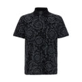 Versace Gray Cotton Polo Shirt