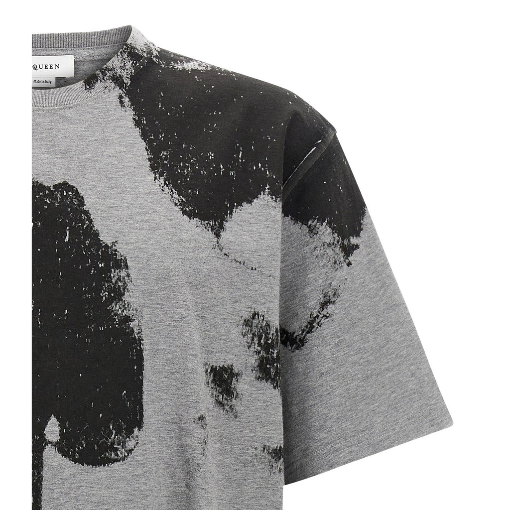 Alexander McQueen Gray Cotton T-Shirt