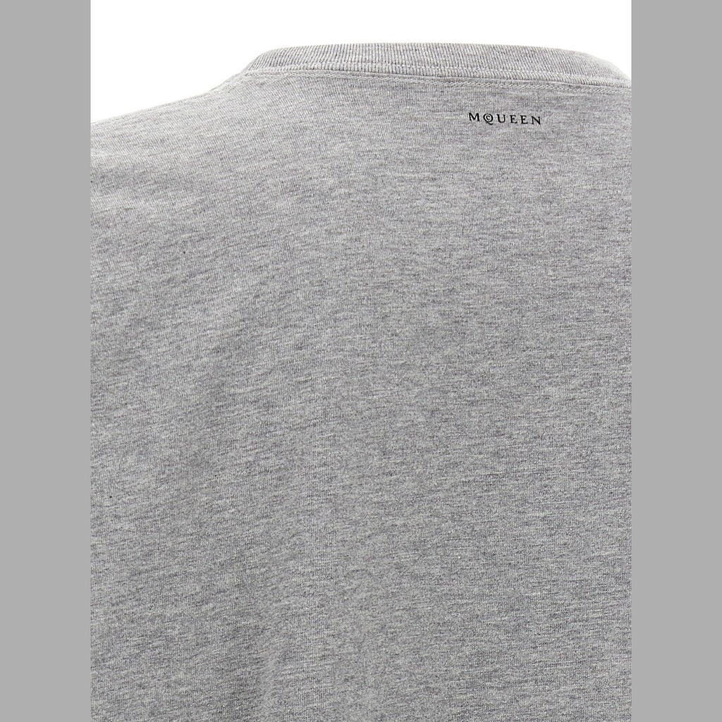 Alexander McQueen Gray Cotton T-Shirt