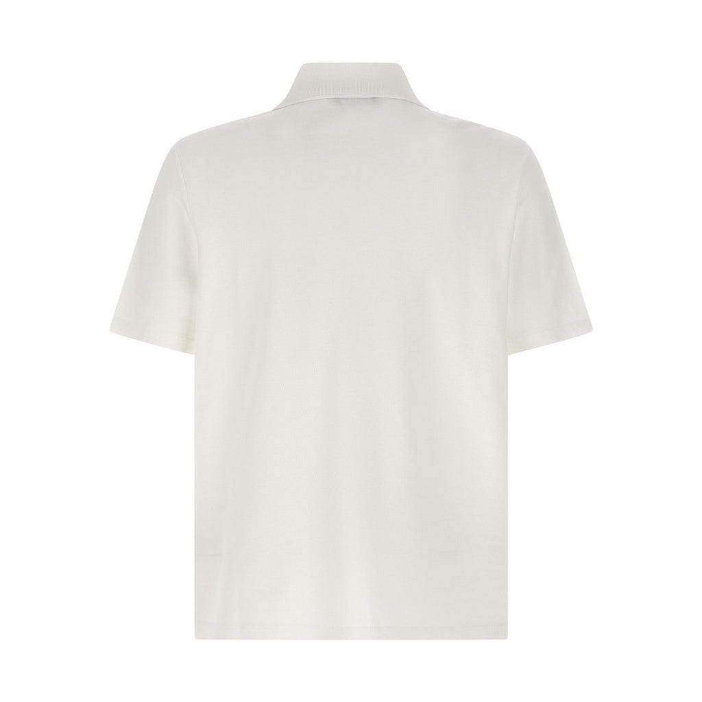 Balmain Bicolor Cotton Polo Shirt