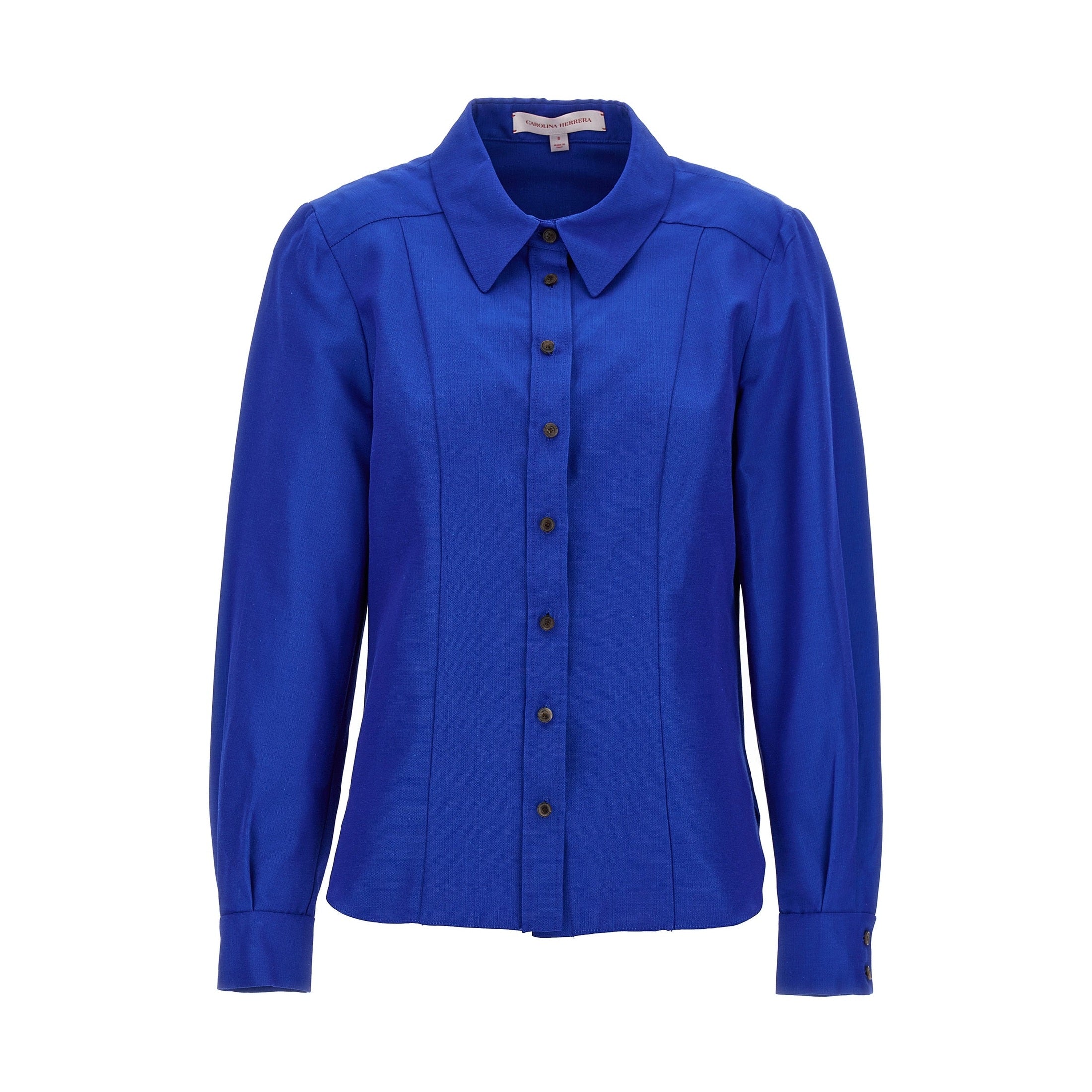 Carolina Herrera Blue Cotton Blouse