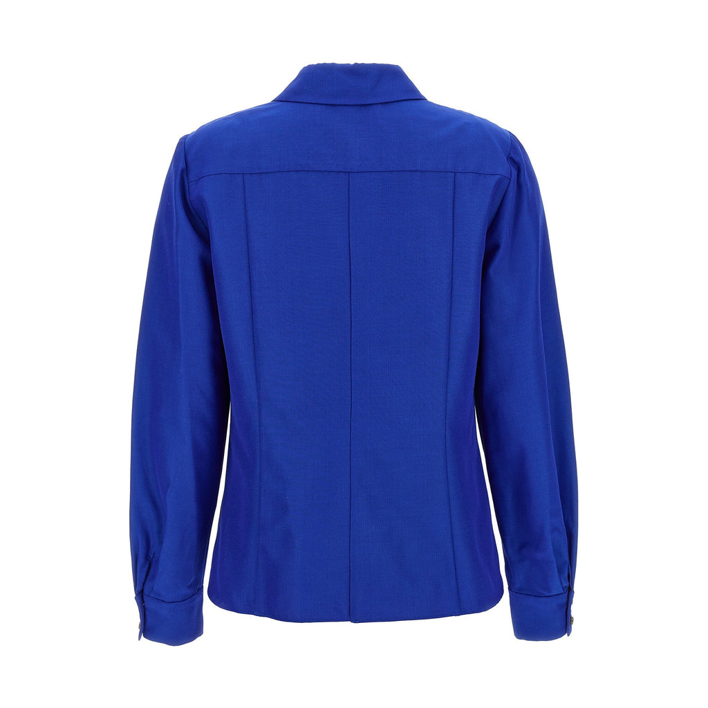 Carolina Herrera Blue Cotton Blouse