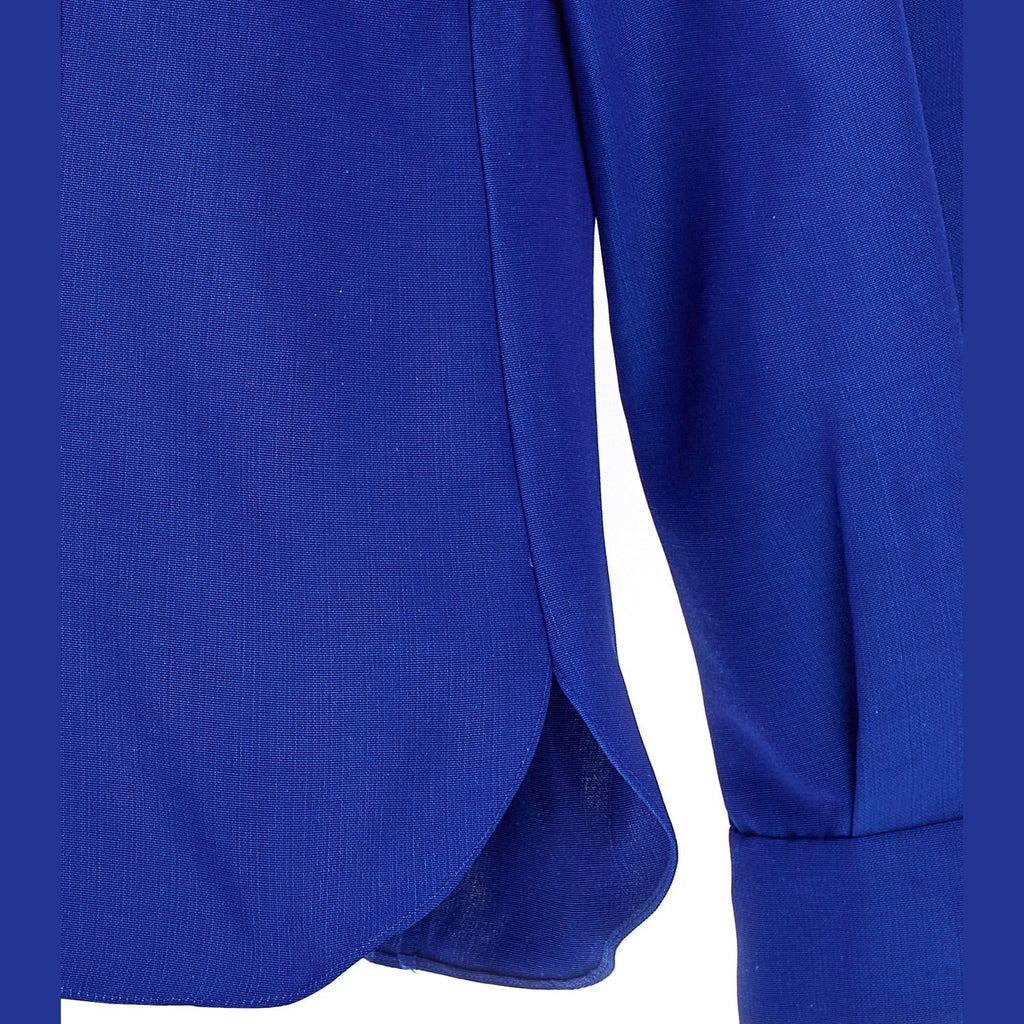 Carolina Herrera Blue Cotton Blouse