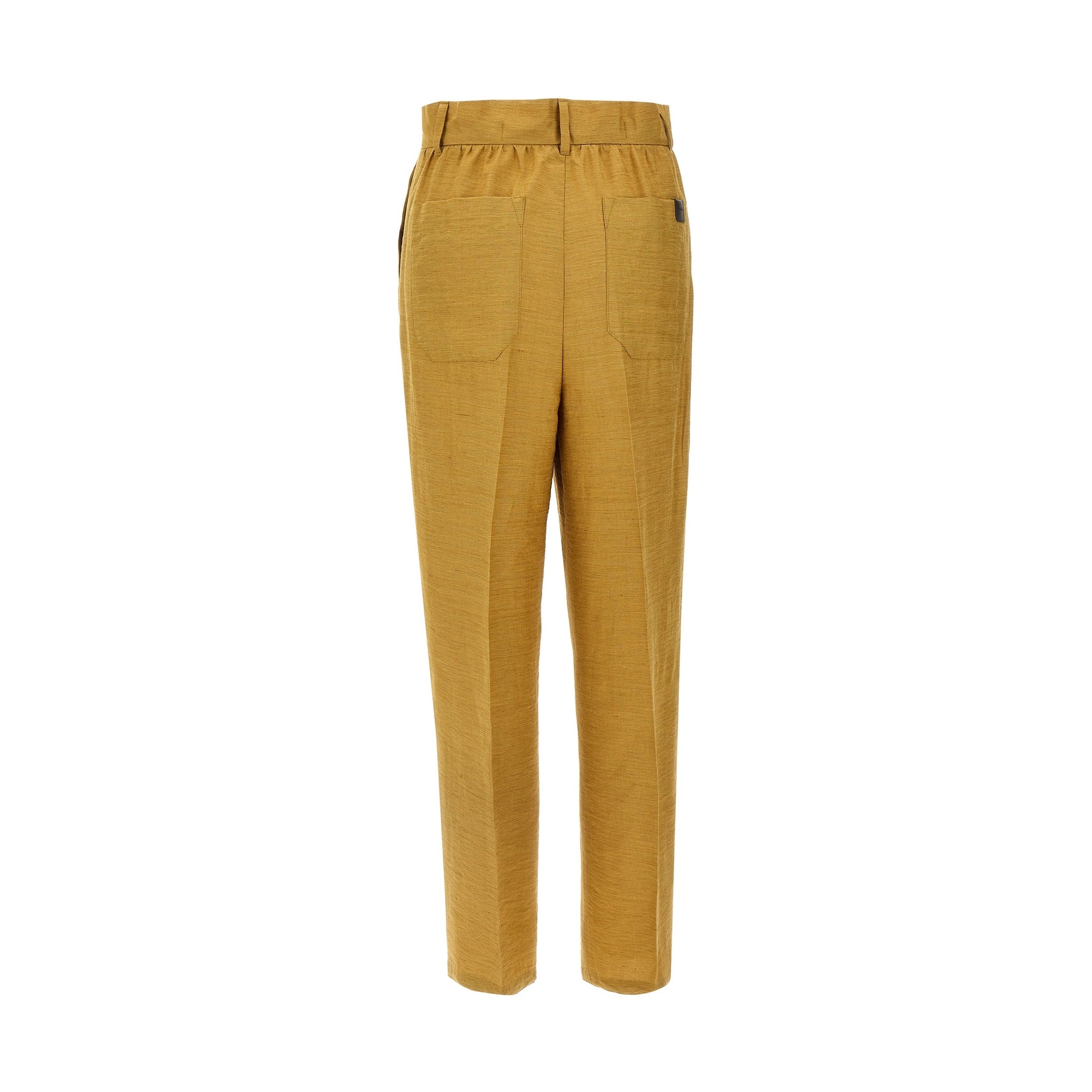 Max Mara Gold Fluorofiber Dress Pants